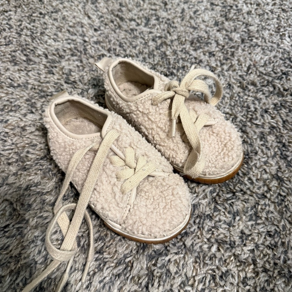 Zara fuzzy sneakers